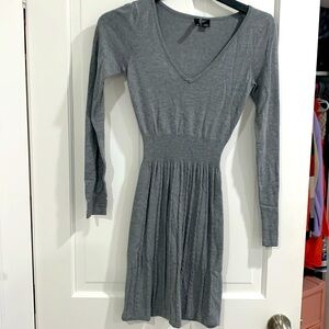 Grey sweater dress